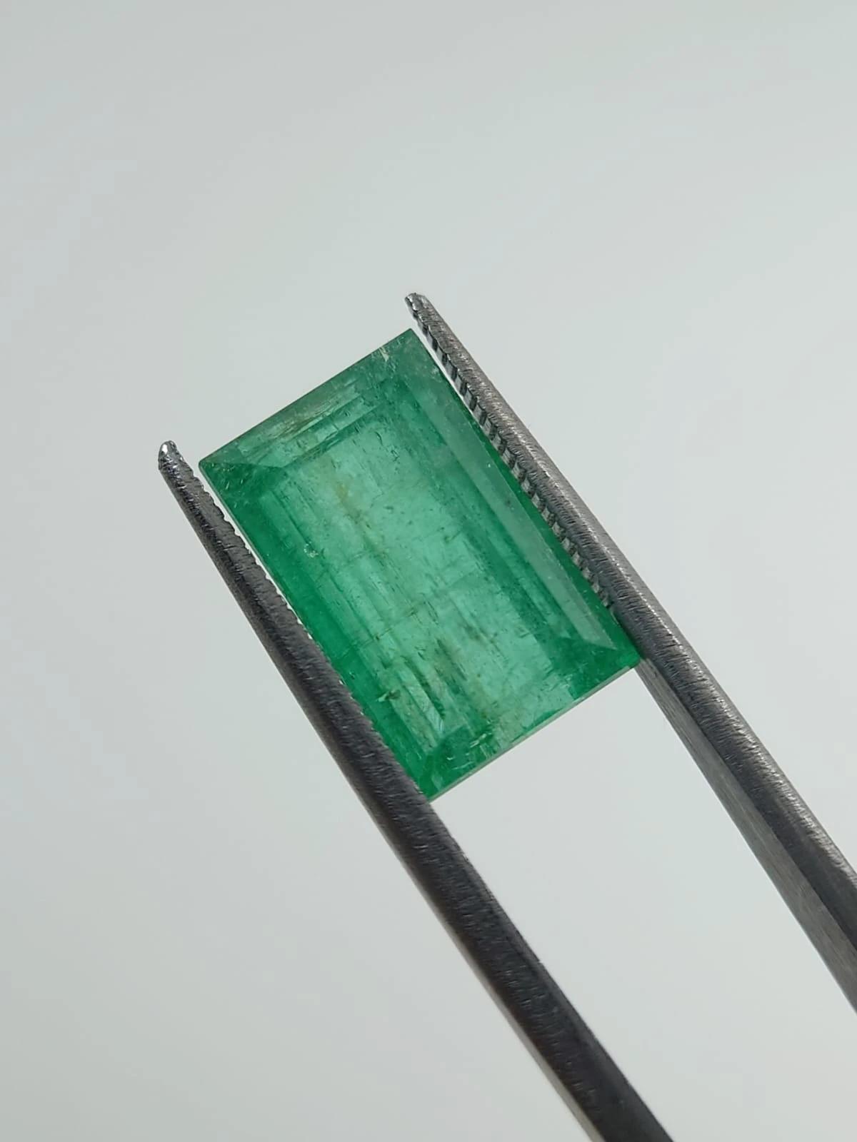 7.19ct Natural Emerald Rectangular Cut From Panjshir Afghanistan — view 3